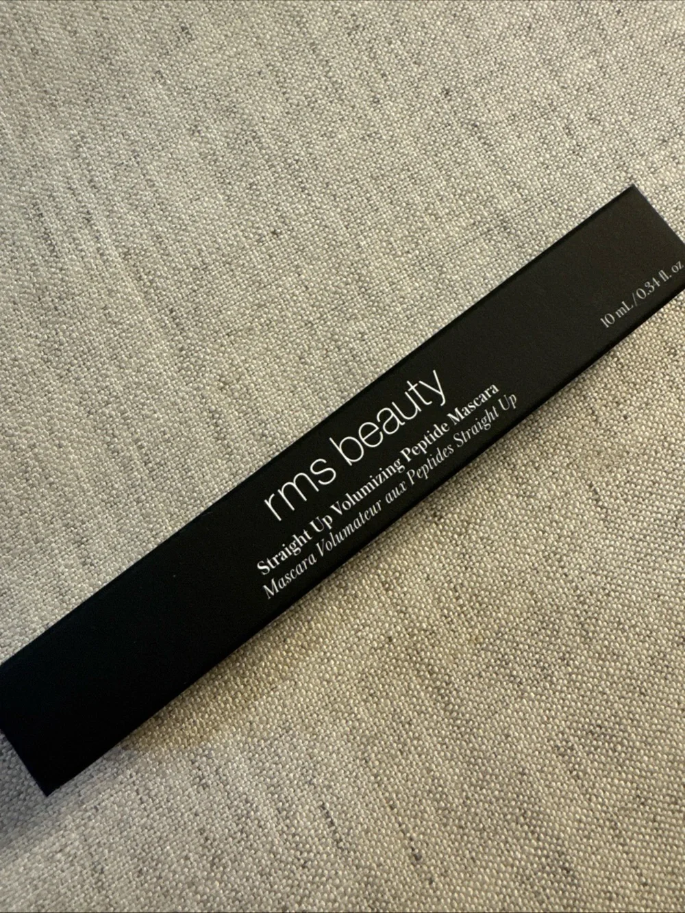 RMS Beauty Straight Up Volumizing Peptide Mascara HD Black .34 oz Full size NEW